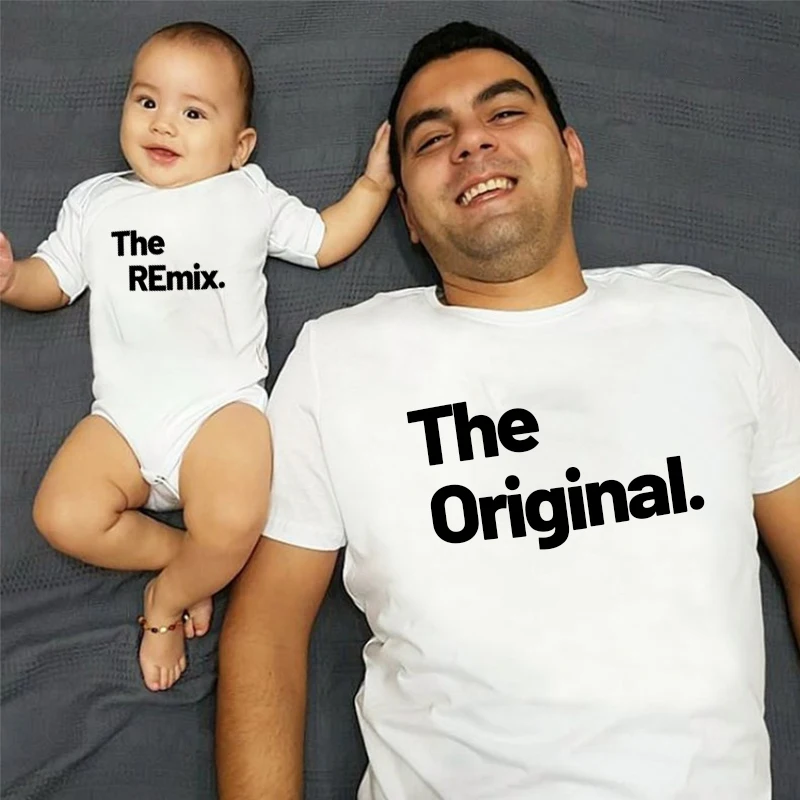 The Original Remix Family Matching Outfits Daddy Kids T-shirt Father Son Clothes Father's Day Gift Summer Baby Bodysuit Love M
The Original Remix Family Matching Outfits Daddy Kids T-shirt Father Son Clothes Father's Day Gift Summer Baby Bodysuit Love M