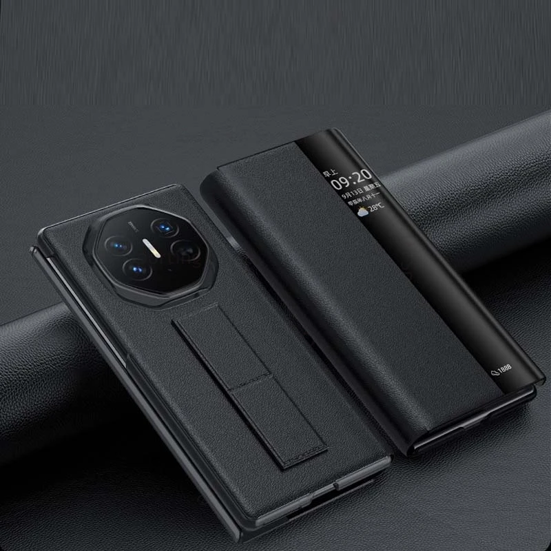 Smart View Windows Leather Kickstand Phone Flip Case For Huawei Mate XTs Ultimate Finger Holder Stand Fundas For HUAWEI Mate XT
Smart View Windows Leather Kickstand Phone Flip Case For Huawei Mate XTs Ultimate Finger Holder Stand Fundas For HUAWEI Mate XT