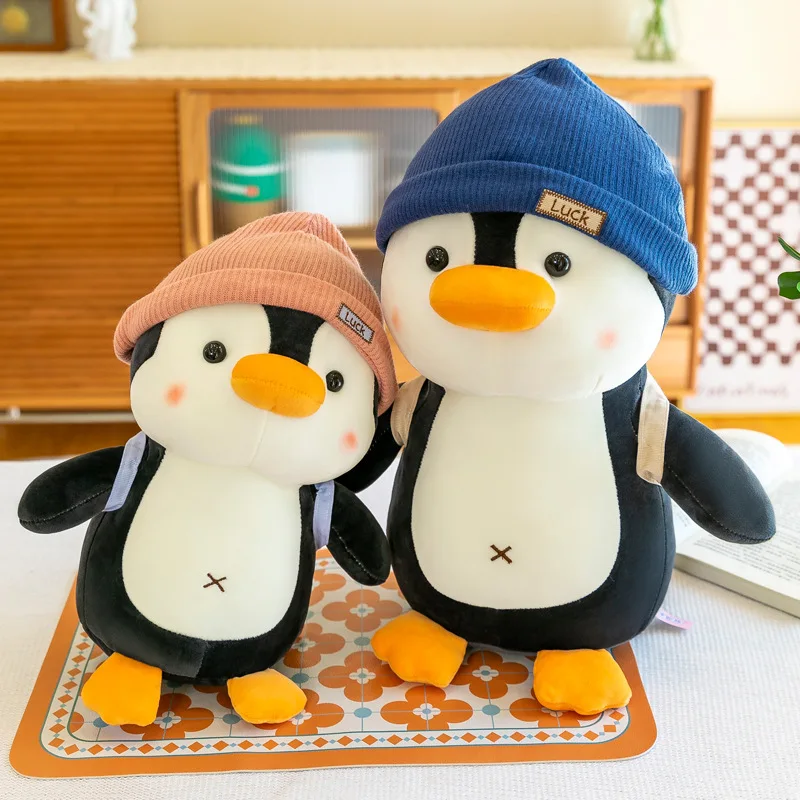Cute Lovely Penguin Plush Toy Stuffed Animal Kawaii Japanese Style Penguin Doll With Hats and Backpacks Christmas Gift For Child
Cute Lovely Penguin Plush Toy Stuffed Animal Kawaii Japanese Style Penguin Doll With Hats and Backpacks Christmas Gift For Child
