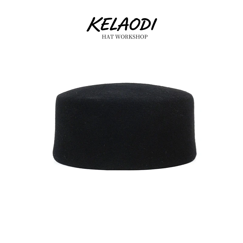 Women's 100% wool felt hat retro Hepburn style flat top beret winter warm formal party fashion headwear medicine box hat
Women's 100% wool felt hat retro Hepburn style flat top beret winter warm formal party fashion headwear medicine box hat 