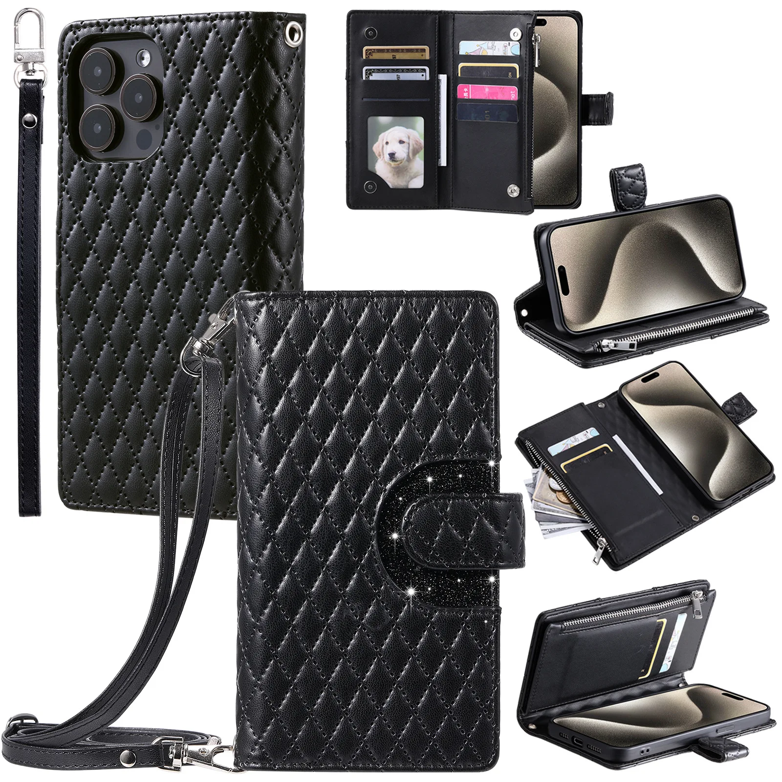 Multi 9-Cards Zipper Wallet Case For Samsung Galaxy S24 Ultra S23 Plus S22 S21 FE S20 S10 S9 Crossbody Leather Lanyard Cover
Multi 9-Cards Zipper Wallet Case For Samsung Galaxy S24 Ultra S23 Plus S22 S21 FE S20 S10 S9 Crossbody Leather Lanyard Cover