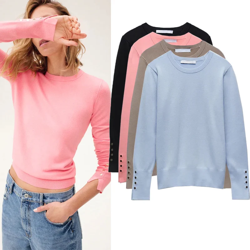 Autumn Winter Long Sve round Ne Knitted Base irt Basic Sle Women's Pullover Sweater Comfortable Fit Korean Sle Off...
Autumn Winter Long Sve round Ne Knitted Base irt Basic Sle Women's Pullover Sweater Comfortable Fit Korean Sle Off...