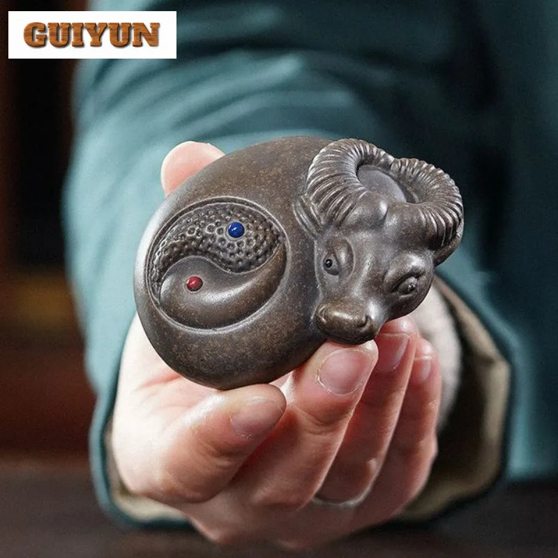 Yixing Zisha Eight Trigrams Bull Tea Pet Traditional Flowerpot Landscaping Tea Figurine Play Toys Tea Statue Ornaments Supplies
Yixing Zisha Eight Trigrams Bull Tea Pet Traditional Flowerpot Landscaping Tea Figurine Play Toys Tea Statue Ornaments Supplies