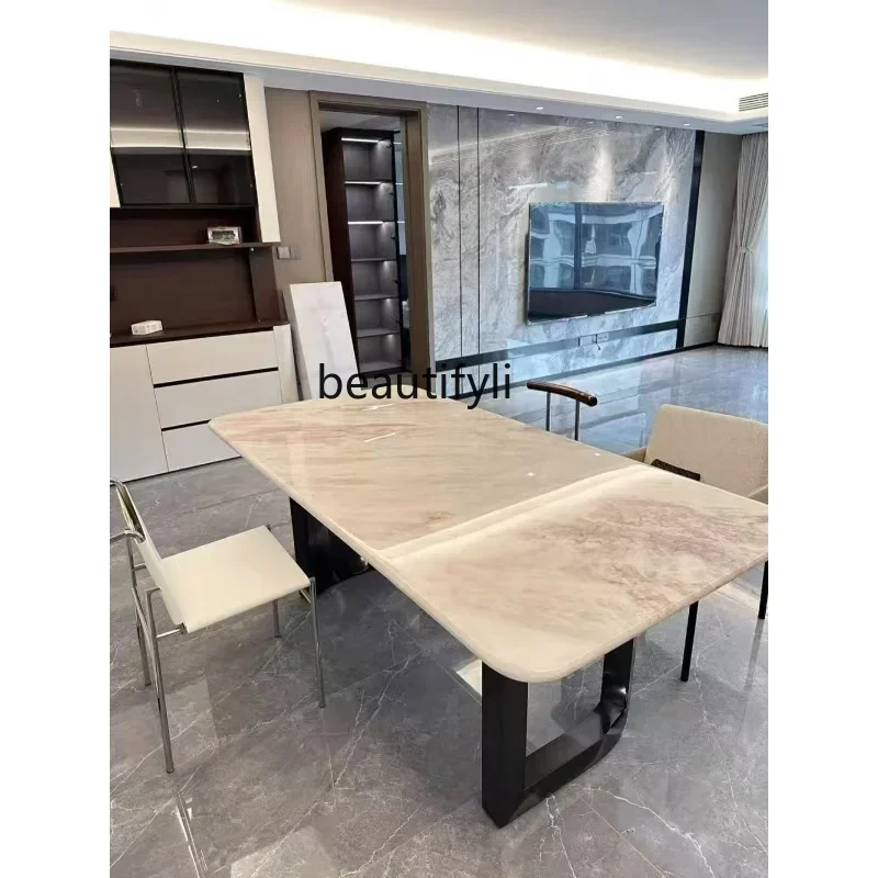 YH5 Imported rose rainbow luxury stone dining table natural marble dining table premium dining table
YH5 Imported rose rainbow luxury stone dining table natural marble dining table premium dining table