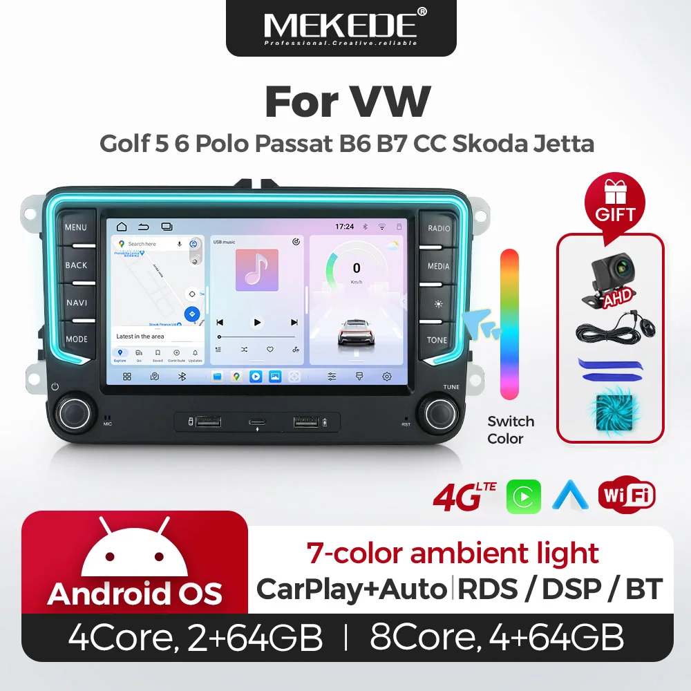 2 Din Android Car Radio Multimedia Player GPS WiFi Carplay Auto For Volkswagen Skoda Octavia golf 5 6 touran passat polo Jetta
2 Din Android Car Radio Multimedia Player GPS WiFi Carplay Auto For Volkswagen Skoda Octavia golf 5 6 touran passat polo Jetta