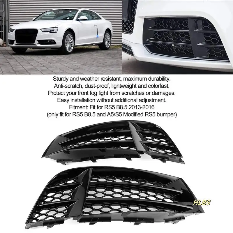 1 Pair Fog Light Grille Honeycomb Mesh Bumper Cover For A5 S5 RS5 08-16 Decorative Modification Parts
1 Pair Fog Light Grille Honeycomb Mesh Bumper Cover For A5 S5 RS5 08-16 Decorative Modification Parts