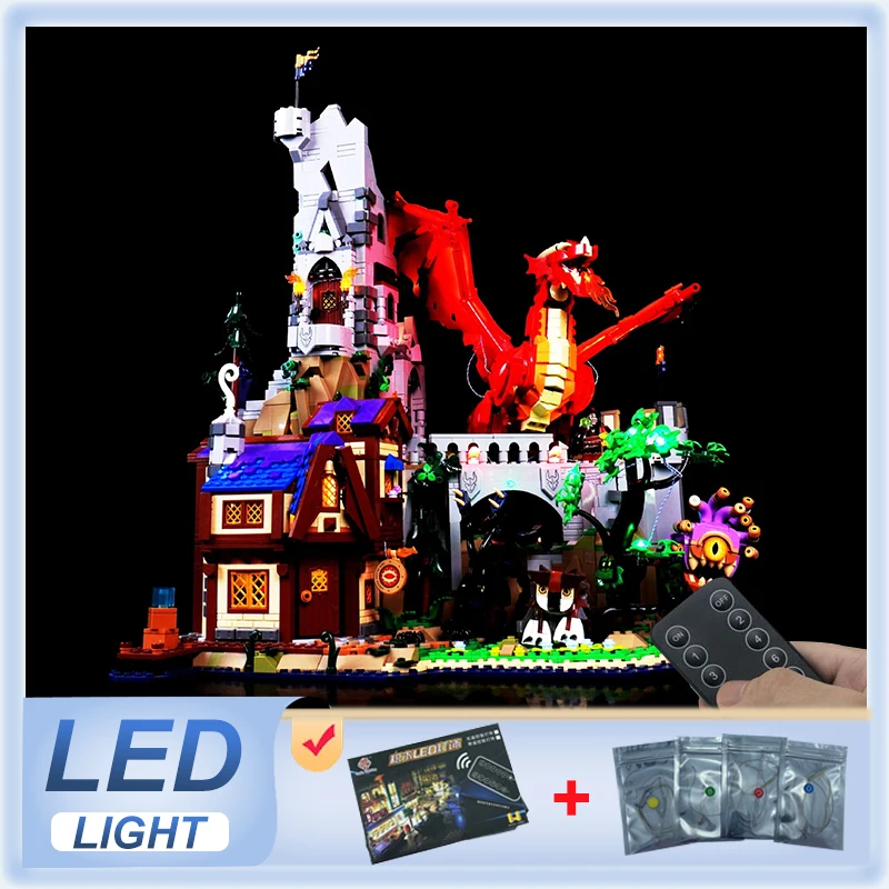 DIY LED Light Kit For LEGO 21348 Dungeons & Dragons: Red Dragon's Tale (Only LED Light,Without Blocks Model)
DIY LED Light Kit For LEGO 21348 Dungeons & Dragons: Red Dragon's Tale (Only LED Light,Without Blocks Model)
