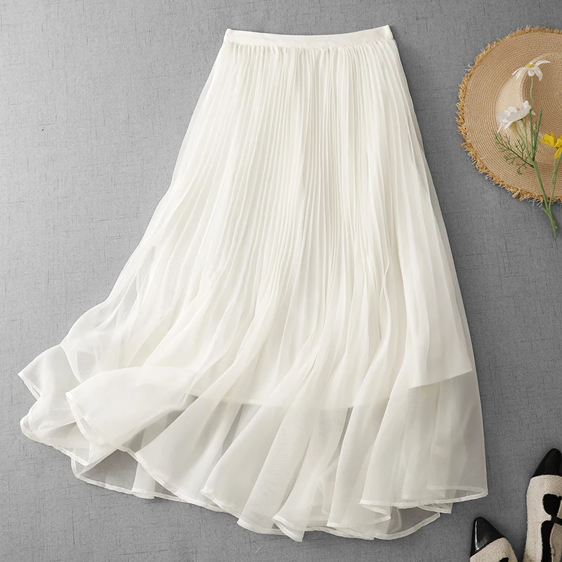 Elegant Loose A-Line Skirt Artistic Simple Match All Summer Fashion High-End plus Size Women's Casual Long Skirt
Elegant Loose A-Line Skirt Artistic Simple Match All Summer Fashion High-End plus Size Women's Casual Long Skirt