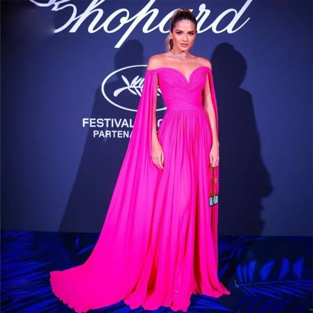 Elegant Women's Formal Evening Dress Customized Off Shoulder Long Sleeved Floor Length Celebrity Party Dress vestidos de gala
Elegant Women's Formal Evening Dress Customized Off Shoulder Long Sleeved Floor Length Celebrity Party Dress vestidos de gala