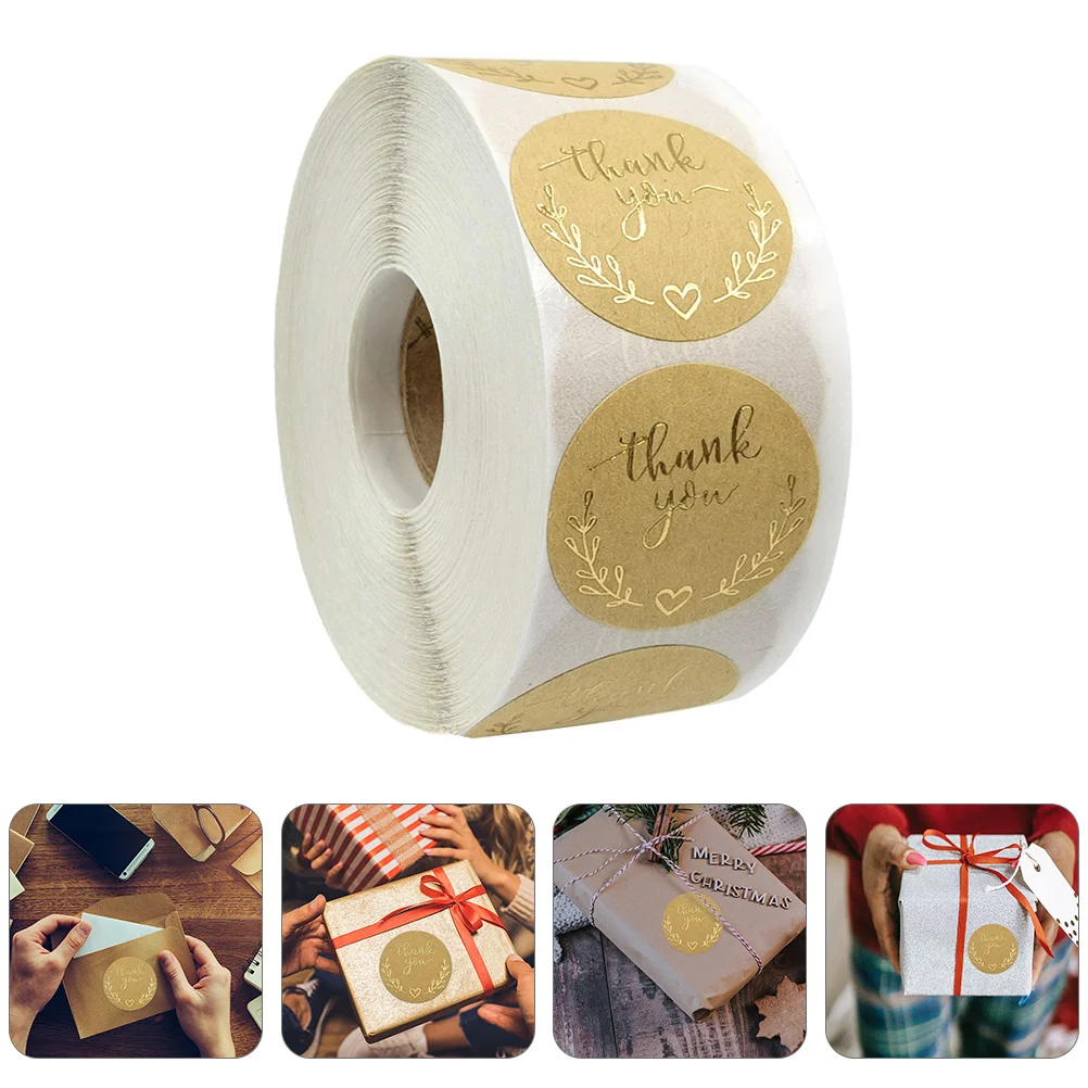 2 Rolls of Stylish Thank You Stickers Kraft Paper Self-Adhesive Labels for Craft Decoration
2 Rolls of Stylish Thank You Stickers Kraft Paper Self-Adhesive Labels for Craft Decoration