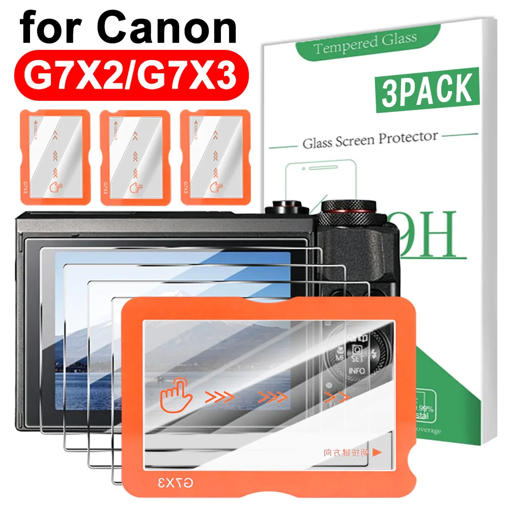 9H Easy Installation Tempered Glass Screen Protector for Canon G7X2 1-3PCS AntiScratch Camera LCD Protective Film for Canon G7X3
9H Easy Installation Tempered Glass Screen Protector for Canon G7X2 1-3PCS AntiScratch Camera LCD Protective Film for Canon G7X3