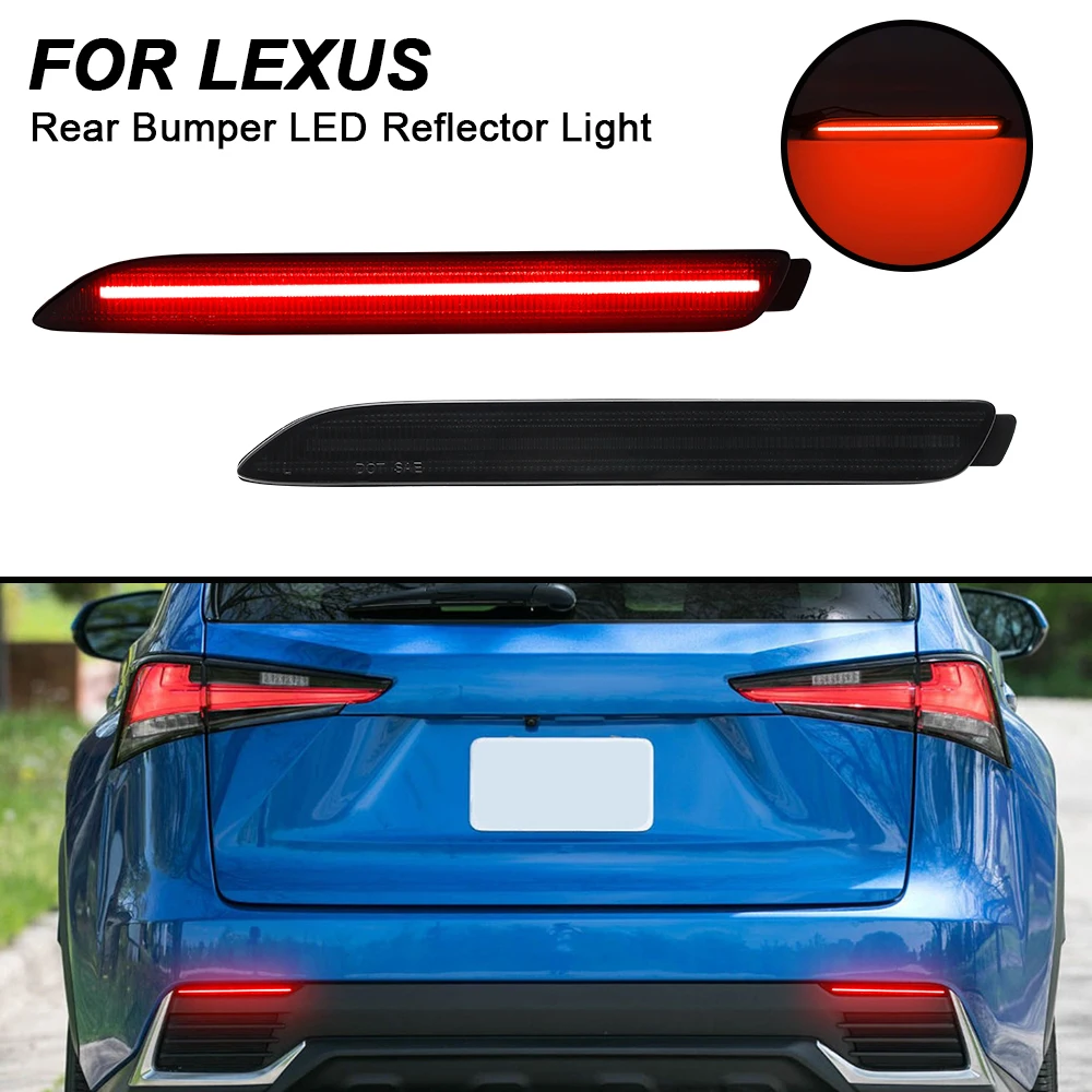 Светодиодная лампа для Lexus GX470, NX300t, NX200, RC350, для Toyota Corolla, задний бампер, отражатель, стоп светильник, 2 шт., красные боковые габаритные огни
Светодиодная лампа для Lexus GX470, NX300t, NX200, RC350, для Toyota Corolla, задний бампер, отражатель, стоп светильник, 2 шт., красные боковые габаритные огни