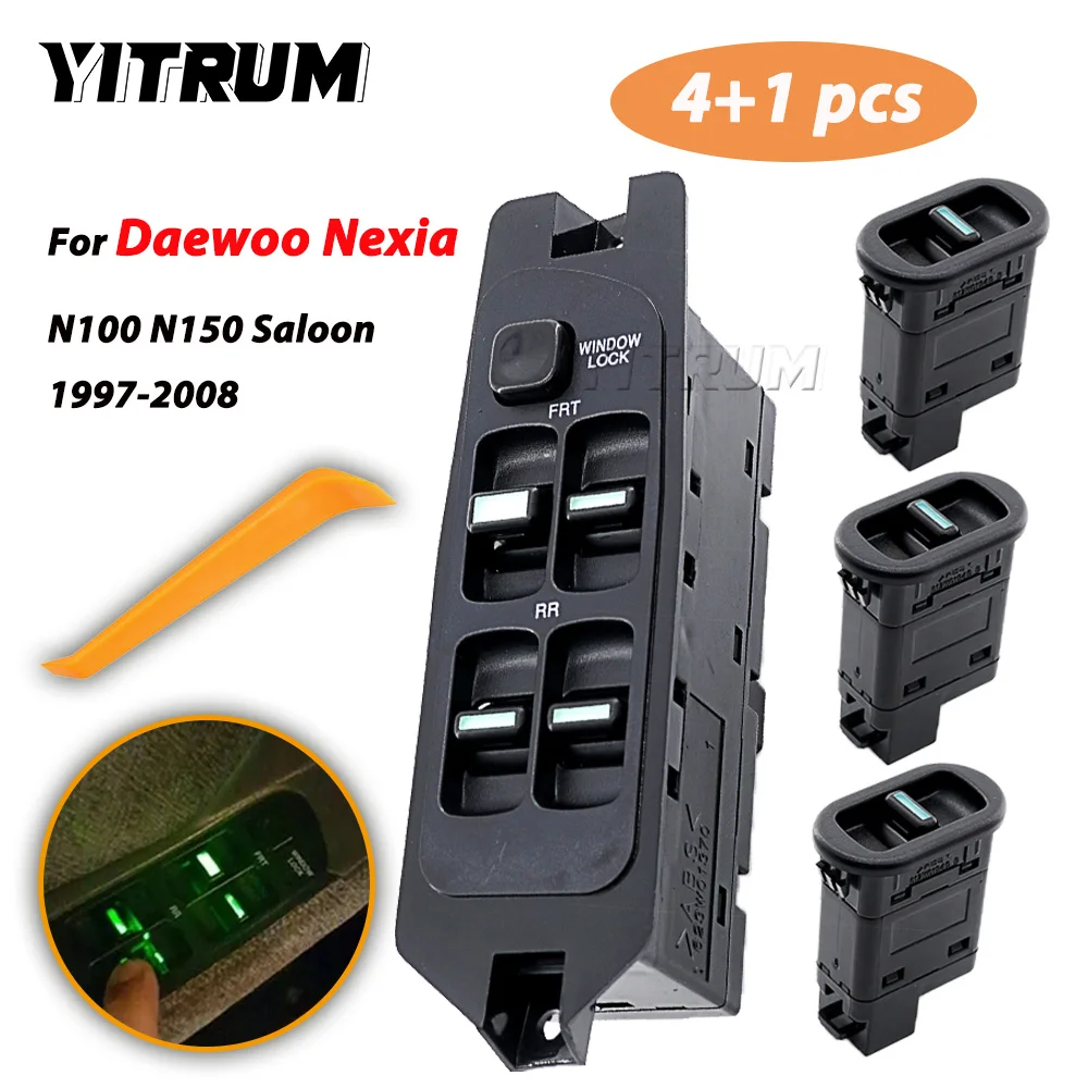 YITRUM 96179137 Car Window Lifter Control Switch Button For Daewoo Nexia N100 N150 Saloon 1997-2008 96210780 96179136 96179135
YITRUM 96179137 Car Window Lifter Control Switch Button For Daewoo Nexia N100 N150 Saloon 1997-2008 96210780 96179136 96179135