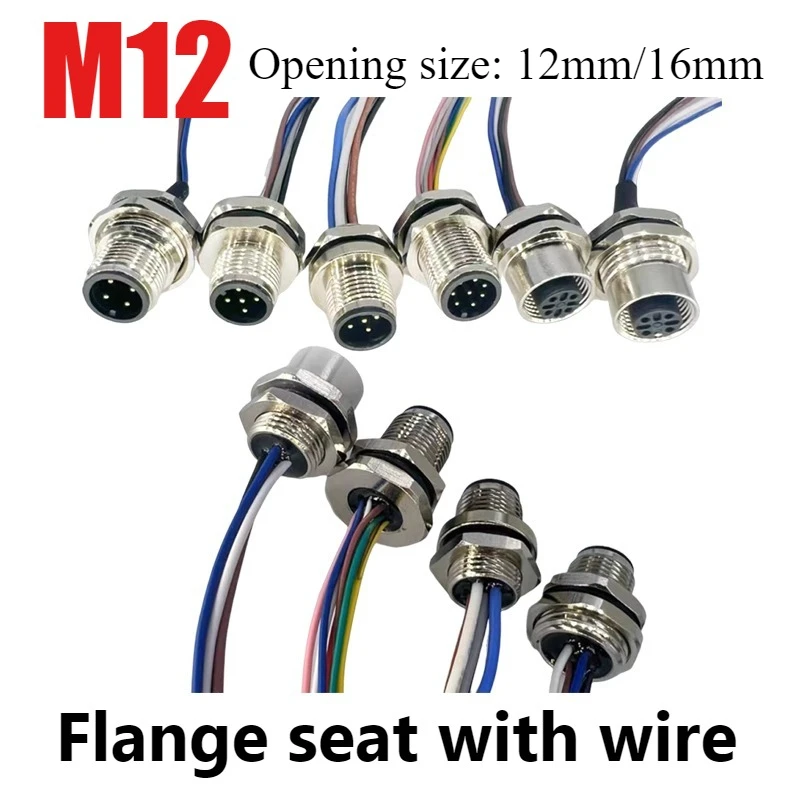 Фланцевая панель M12 Передняя/задняя розетка с проводом 30 см IP67 Водонепроницаемый 2 3 4D 5 5B 6 8 12 17-контактный кабельный разъем «папа-мама»
Фланцевая панель M12 Передняя/задняя розетка с проводом 30 см IP67 Водонепроницаемый 2 3 4D 5 5B 6 8 12 17-контактный кабельный разъем «папа-мама»