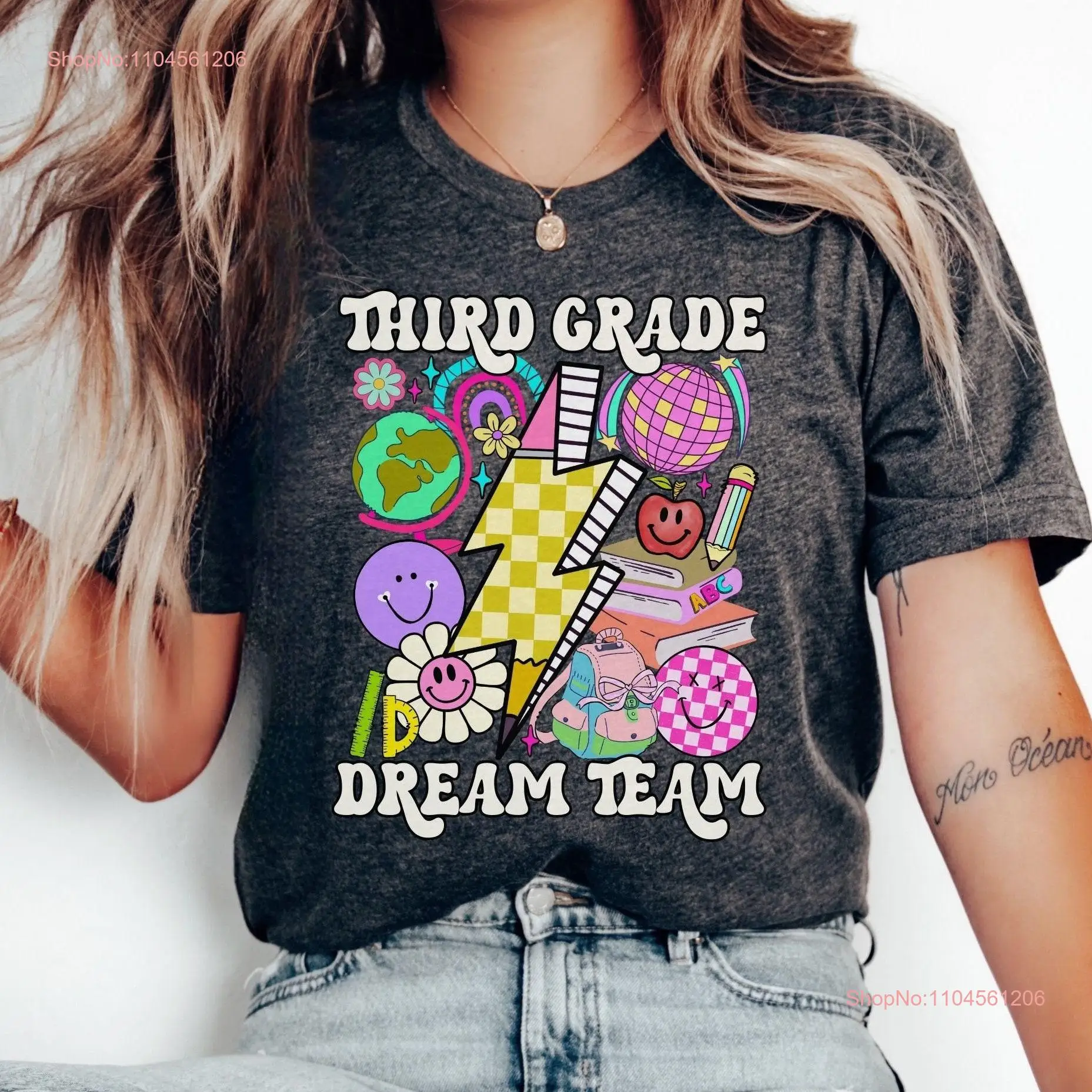 Third Grade Dream Team T Shirt 3rd Teacher Back to School Retro Squad Level Elementary long or short sleeves
Third Grade Dream Team T Shirt 3rd Teacher Back to School Retro Squad Level Elementary long or short sleeves