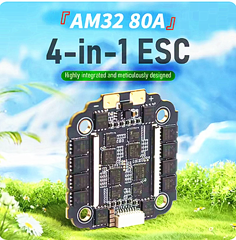 FLYROUN 80A 3-6S 4IN1 ESC H743 Stack H7 FC Контроллер полета FPV стек для MARK4 13-дюймовая рама дрона FPV
FLYROUN 80A 3-6S 4IN1 ESC H743 Stack H7 FC Контроллер полета FPV стек для MARK4 13-дюймовая рама дрона FPV