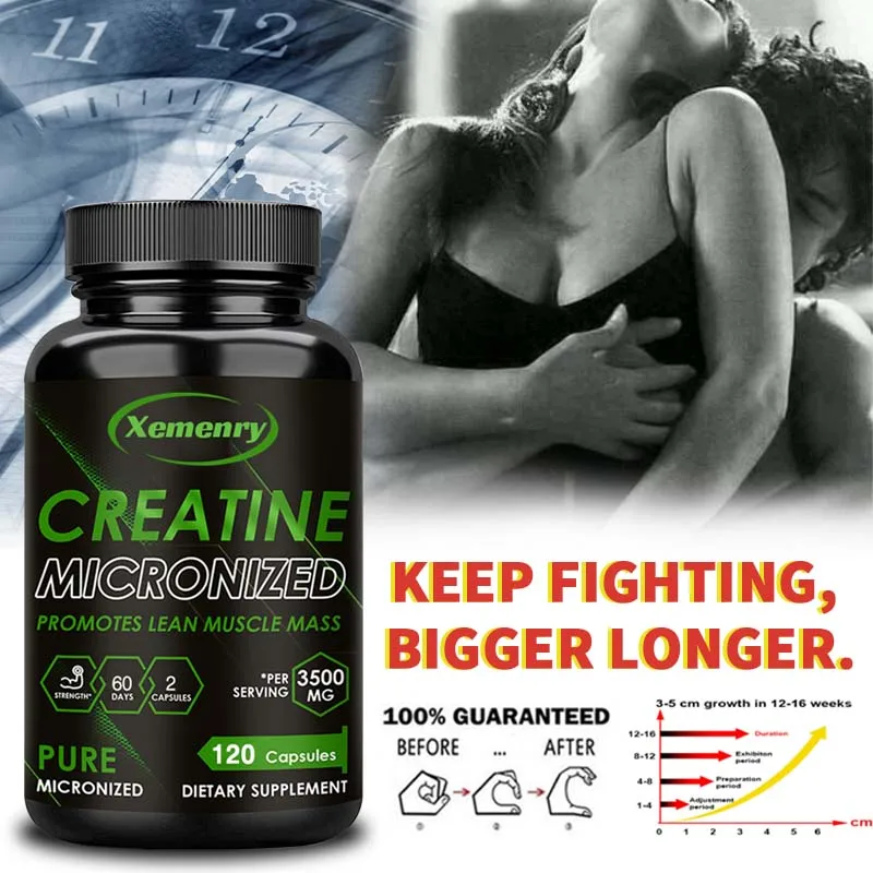 Creatine Monohydrate Supplement - Boost Energy, Build Muscle Mass, and Improve Athletic Performance for Men & Women
Creatine Monohydrate Supplement - Boost Energy, Build Muscle Mass, and Improve Athletic Performance for Men & Women