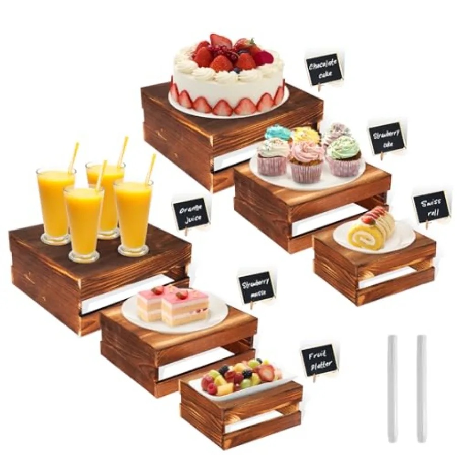 Buffet Risers with Mini Signs Cake Stands Food Risers for Buffet Table Dessert Display Stand Wood Crates Rustic Cake Stand for
Buffet Risers with Mini Signs Cake Stands Food Risers for Buffet Table Dessert Display Stand Wood Crates Rustic Cake Stand for