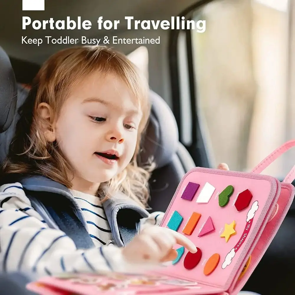 Creative Cute Felt Busy Board Life Skills Cartoon 3D Quiet Activity Book with Handle Educational Busy Board Montessori
Creative Cute Felt Busy Board Life Skills Cartoon 3D Quiet Activity Book with Handle Educational Busy Board Montessori
