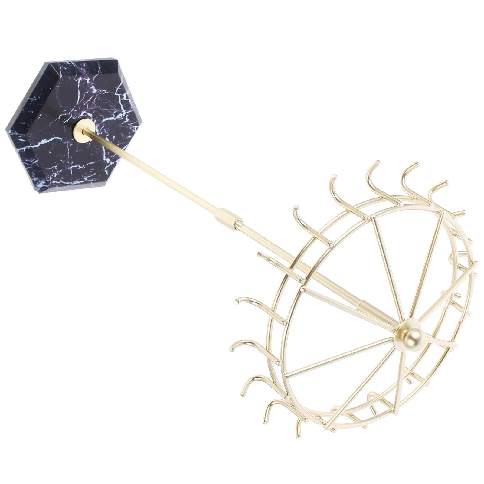 Umbrella Shaped Jewelry Organizer Stand Rust Resistant Iron ABS Base Stable Marbled Tabletop Display for Necklaces Bracelets
Umbrella Shaped Jewelry Organizer Stand Rust Resistant Iron ABS Base Stable Marbled Tabletop Display for Necklaces Bracelets