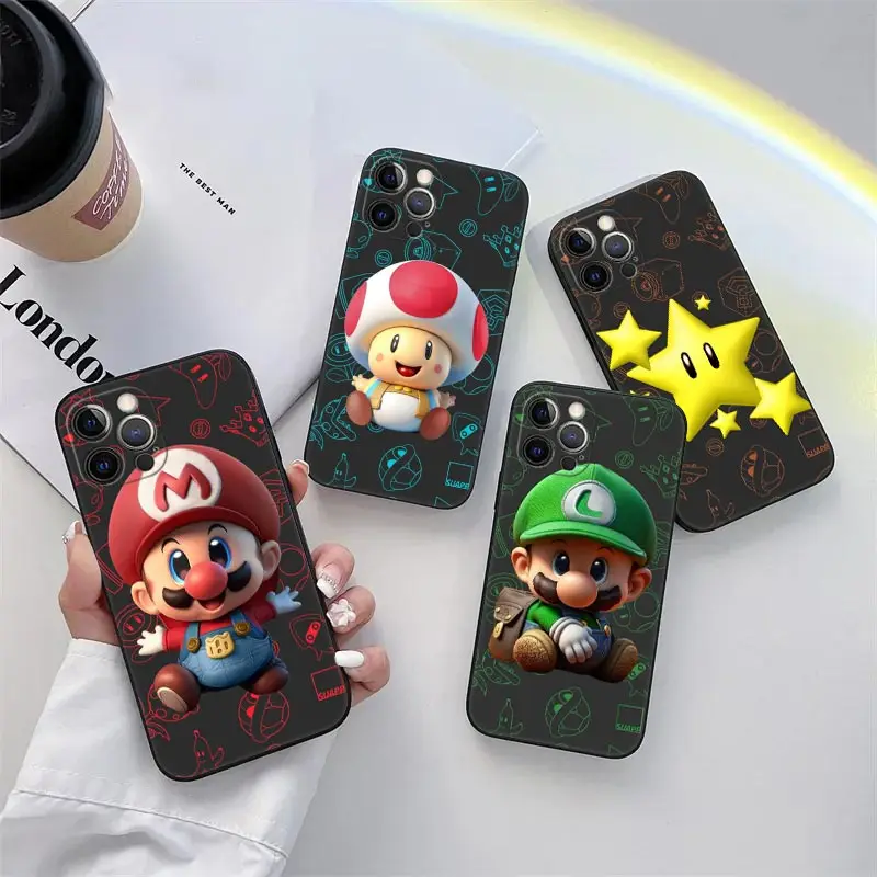 Super-Bros-M-Marios Karts Phone Case for iPhone 11 15 Pro Max Case Coque 14 Plus 13 Pro 12 11 X XS XR 7 8 SE 2020 TPU Soft Cover
Super-Bros-M-Marios Karts Phone Case for iPhone 11 15 Pro Max Case Coque 14 Plus 13 Pro 12 11 X XS XR 7 8 SE 2020 TPU Soft Cover