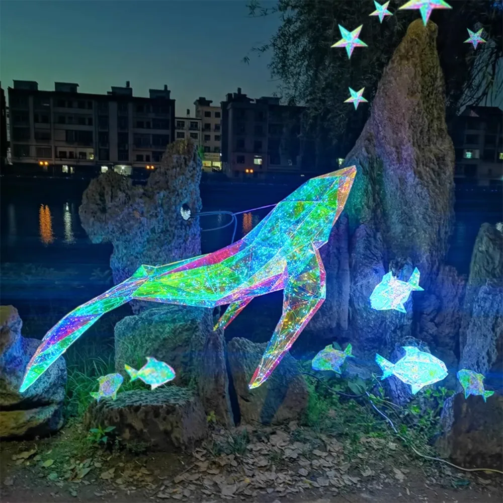 Large whale dolphin modeling light ocean theme
Large whale dolphin modeling light ocean theme