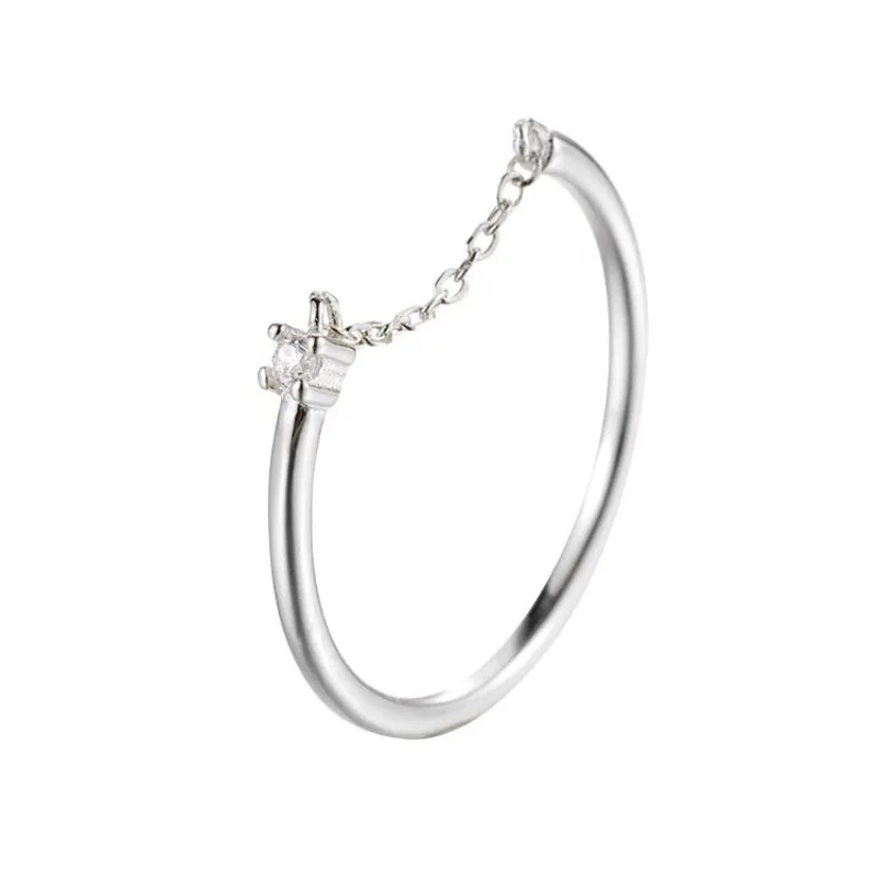 *925 sterling silver chain ring for female Instagram, niche design with a cool and minimalist personality
*925 sterling silver chain ring for female Instagram, niche design with a cool and minimalist personality