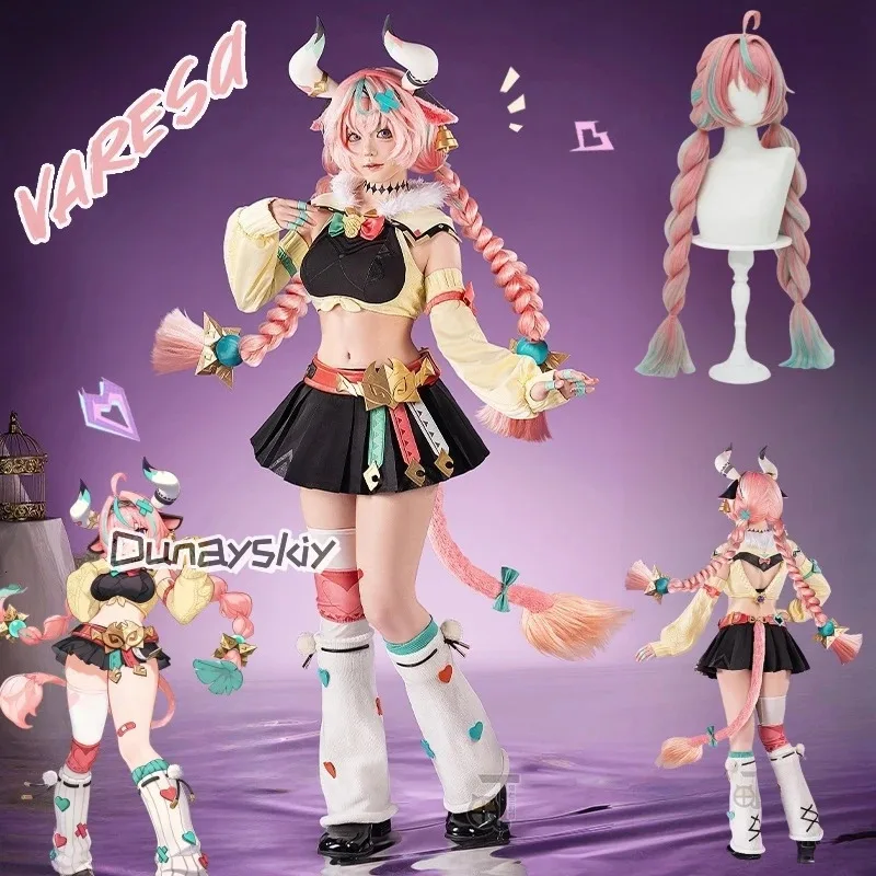 Anime Game Genshin Impact Varesa Cosplay Costume sexy woman outfit Full Set Halloween Party Role Play Clothing S-XL
Anime Game Genshin Impact Varesa Cosplay Costume sexy woman outfit Full Set Halloween Party Role Play Clothing S-XL
