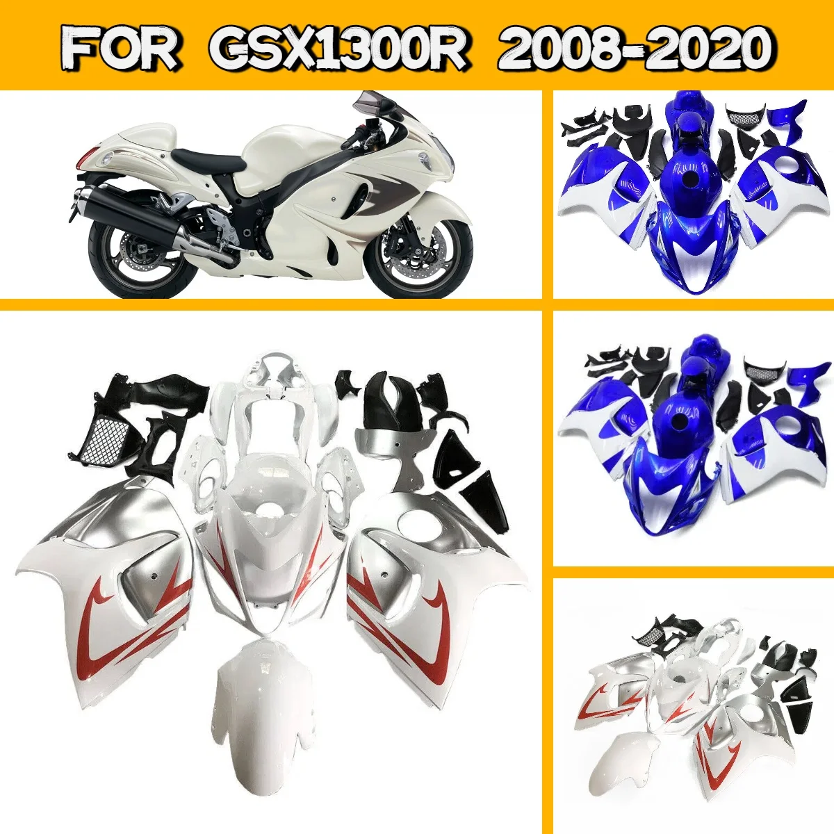 Fairing Panel Kit for 2008-2020 Suzuki GSX 1300R Accesorios Motos Fairings Fit 08-20 GSX1300R Complete Plastic
Fairing Panel Kit for 2008-2020 Suzuki GSX 1300R Accesorios Motos Fairings Fit 08-20 GSX1300R Complete Plastic