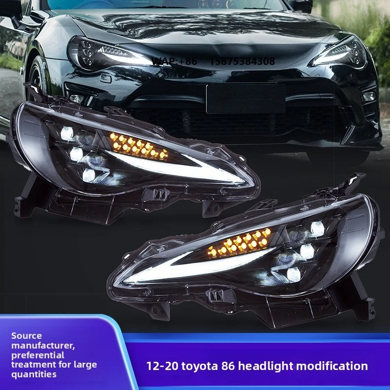 Full LED Headlight Assembly Sequential Turn Signal Front Lamp for FT86 GT86 Scion FR-S BRZ 2012-Up
Full LED Headlight Assembly Sequential Turn Signal Front Lamp for FT86 GT86 Scion FR-S BRZ 2012-Up