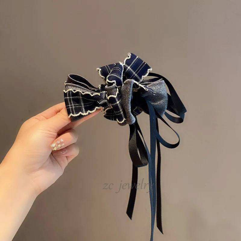 Korean Original Design Plaid Bow Hair Clip2025New Elegant High-End Ponytail Banana Clip Hair Accessory
Korean Original Design Plaid Bow Hair Clip2025New Elegant High-End Ponytail Banana Clip Hair Accessory