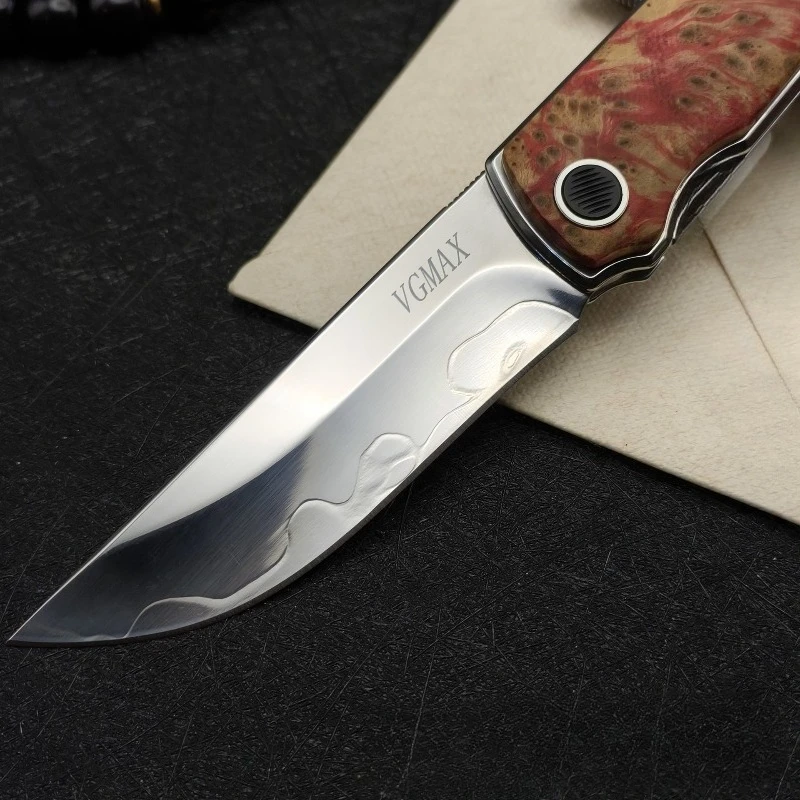 New Product VGMAX Steel Portable Cliff Cypress Wood High-hardness Outdoor Camping Folding Pocket Knife EDC Tools
New Product VGMAX Steel Portable Cliff Cypress Wood High-hardness Outdoor Camping Folding Pocket Knife EDC Tools