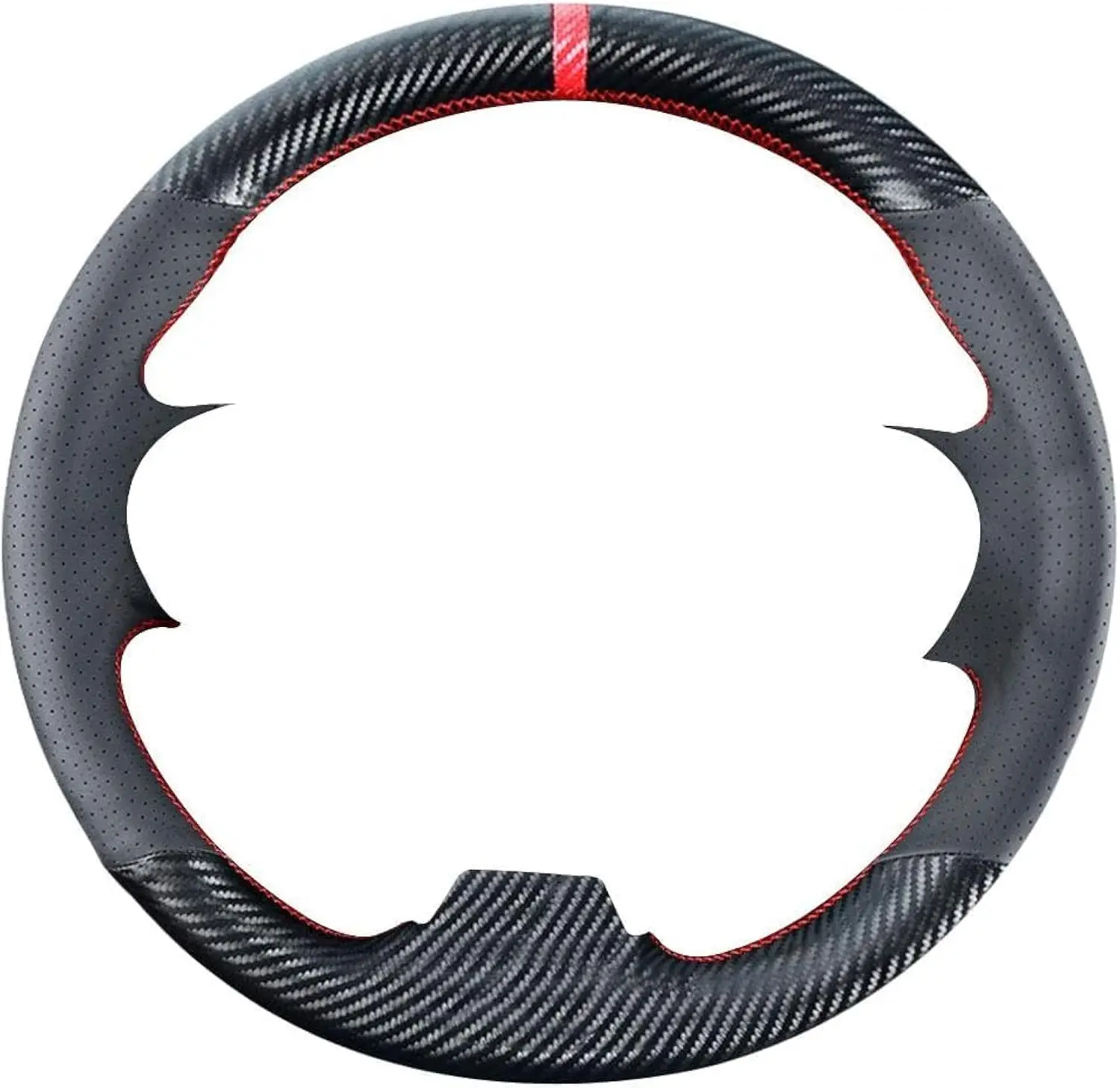 Carbon Fiber Steering Wheel Cover With Red Stitching For Honda Civic 2012-2015 Microfiber Leather
Carbon Fiber Steering Wheel Cover With Red Stitching For Honda Civic 2012-2015 Microfiber Leather