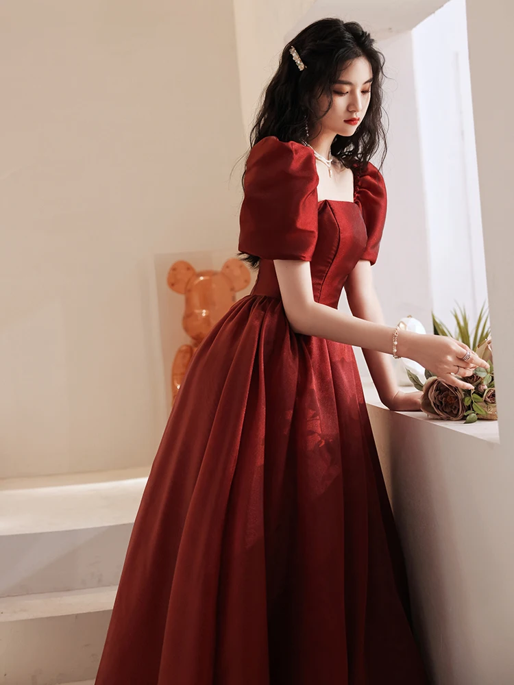 Red Wedding Dr Princ Sle Fro for Brides Pregnant Women Engagement Par High Waist Bubble Sve Long Skirt Gown
Red Wedding Dr Princ Sle Fro for Brides Pregnant Women Engagement Par High Waist Bubble Sve Long Skirt Gown