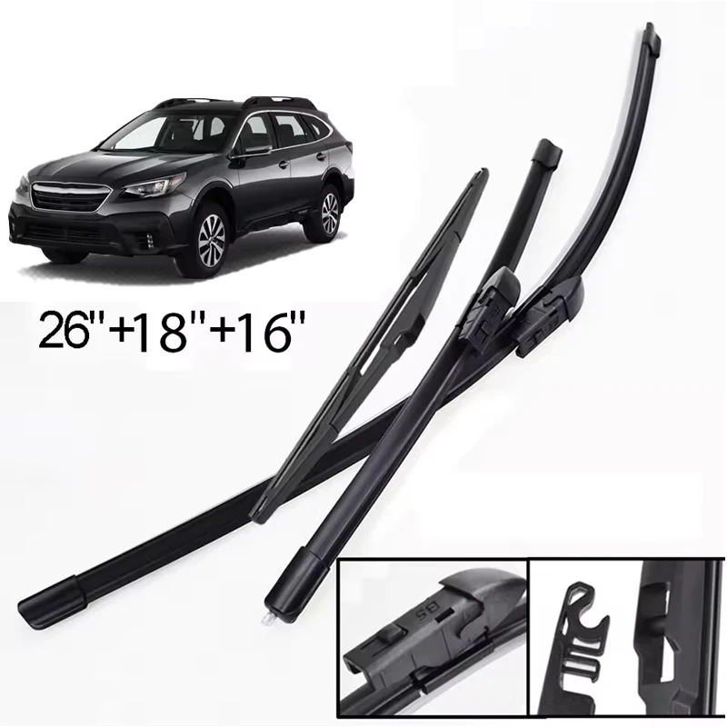 Wiper LHD Front & Rear Wiper Blades Set For Subaru Legacy Outback BT 2020 - 2023 Windshield Windscreen Window 26"16"16"
Wiper LHD Front & Rear Wiper Blades Set For Subaru Legacy Outback BT 2020 - 2023 Windshield Windscreen Window 26"16"16"