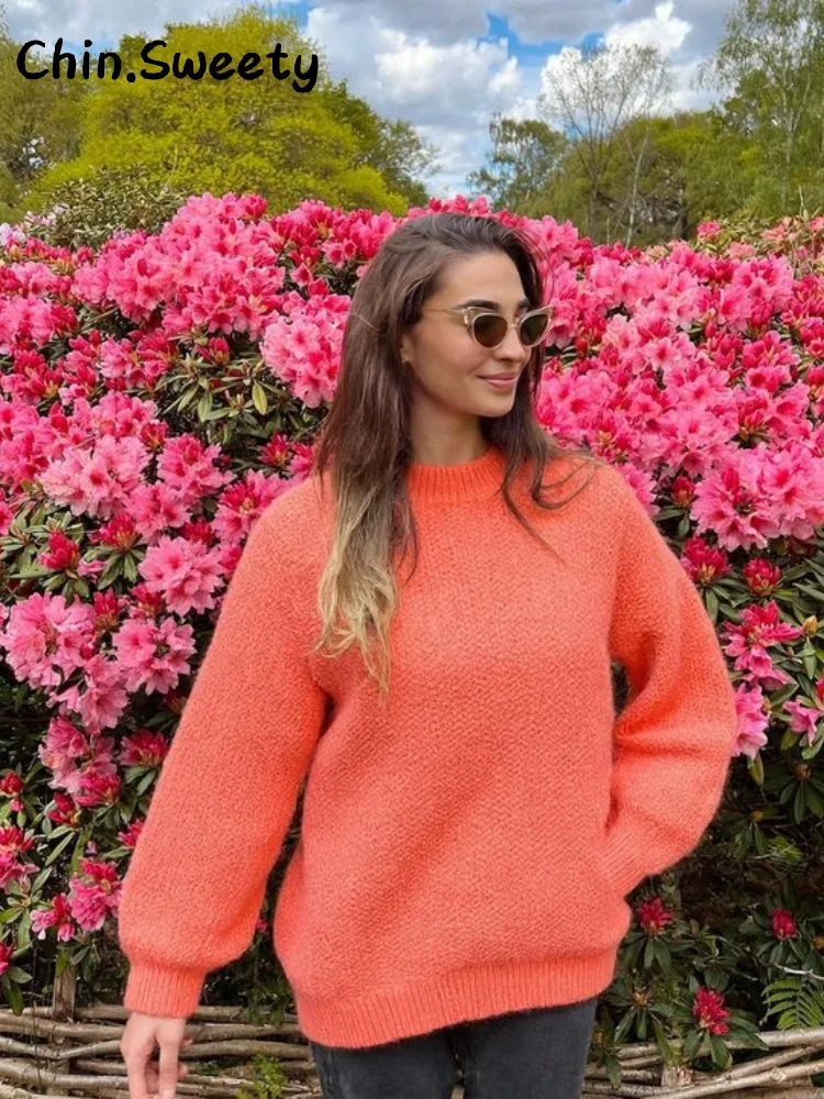 Fashion Knitted Full Sleeve Sweater Women Solid Loose O-neck Casual Pullover 2025 Autumn Winter Lady Chic All-match Sweaters New
Fashion Knitted Full Sleeve Sweater Women Solid Loose O-neck Casual Pullover 2025 Autumn Winter Lady Chic All-match Sweaters New