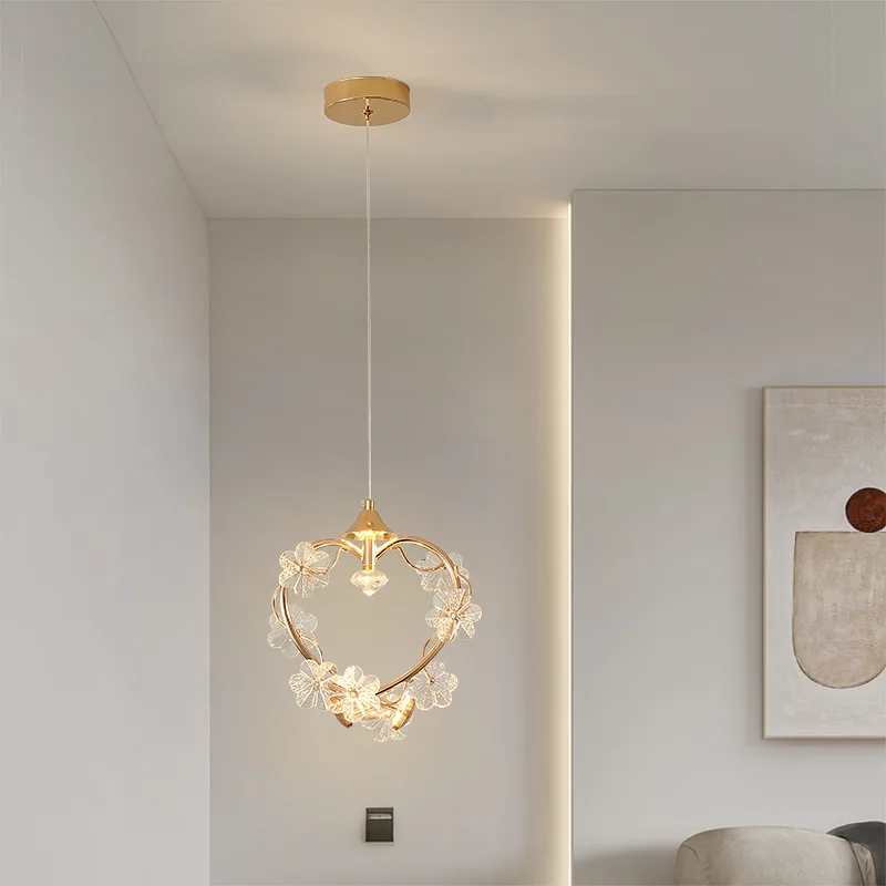 French Romantic Gold Iron Glass LED Pendant Lamp Modern Originality Petal Restaurant Coffee Shop Chandeliers Home Decoration
French Romantic Gold Iron Glass LED Pendant Lamp Modern Originality Petal Restaurant Coffee Shop Chandeliers Home Decoration