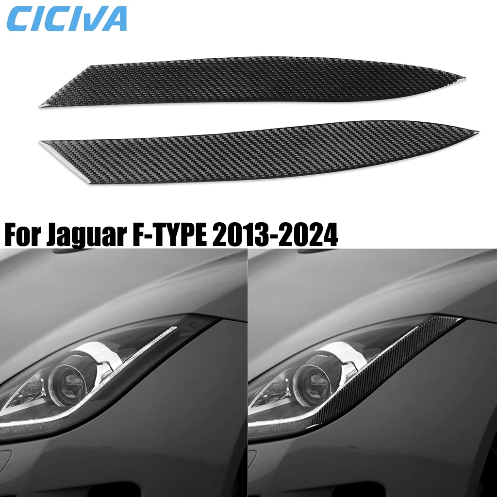 For Jaguar F-TYPE 2013-2024 Carbon Fiber Headlight Header Lamp Brow Exterior Car Accessories Decorative Cover Sticker Auto Trim
For Jaguar F-TYPE 2013-2024 Carbon Fiber Headlight Header Lamp Brow Exterior Car Accessories Decorative Cover Sticker Auto Trim
