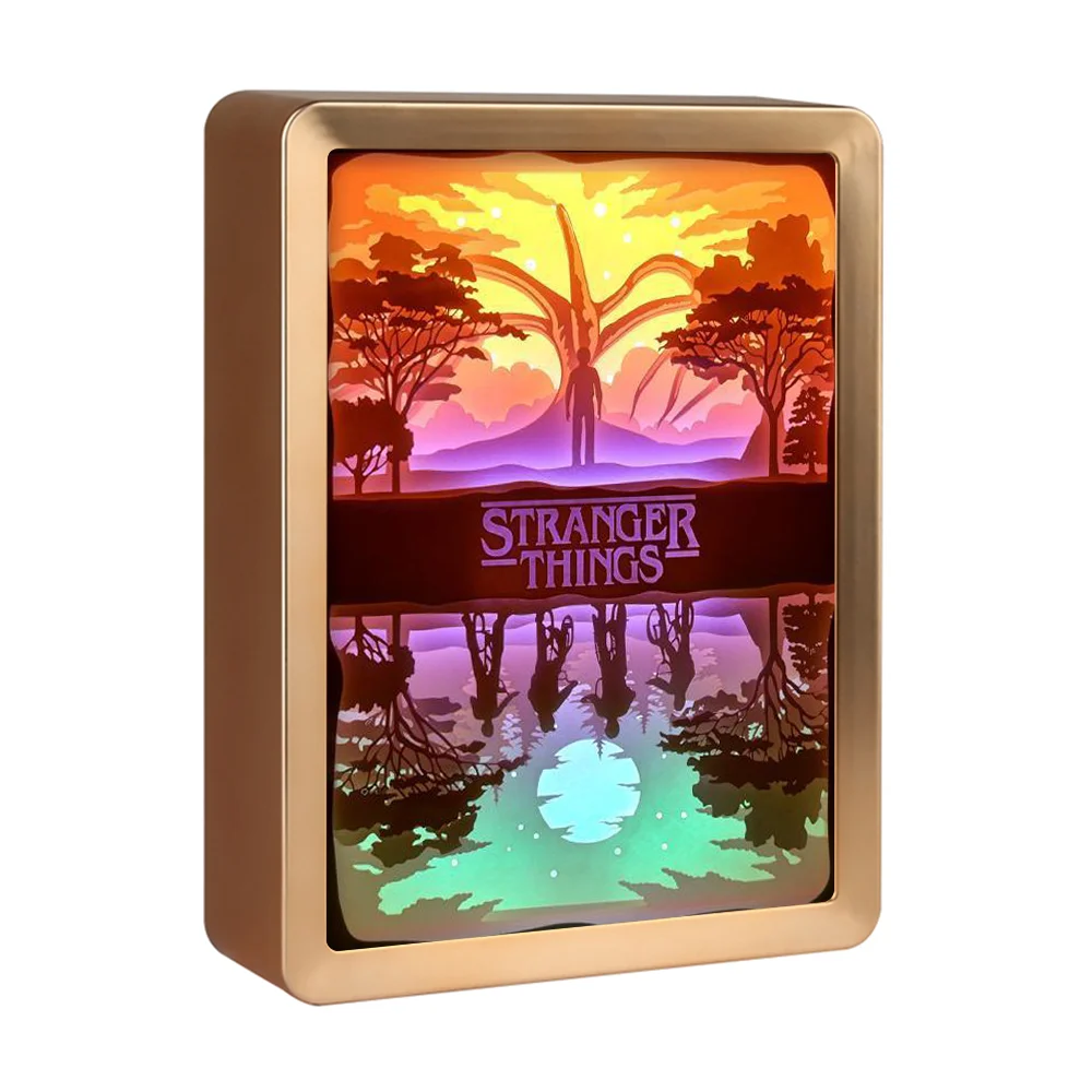 NewShadow Box Led Lights Home Deco Strange Things Papercut Light Box 3D Paper Sculptures Desk Lamp Diy Birthday Decoration Gift
NewShadow Box Led Lights Home Deco Strange Things Papercut Light Box 3D Paper Sculptures Desk Lamp Diy Birthday Decoration Gift