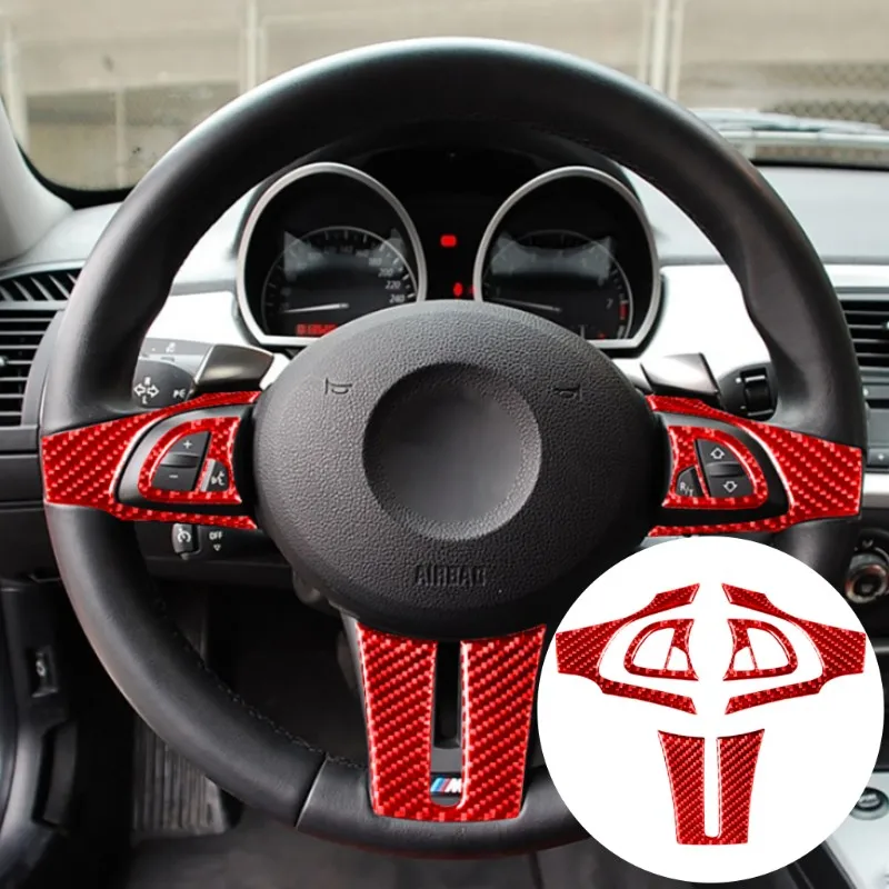 Car Interior Steering Wheel Cover Carbon Fiber Sticker For BMW Z4 2003-2008 Styling Accessories
Car Interior Steering Wheel Cover Carbon Fiber Sticker For BMW Z4 2003-2008 Styling Accessories