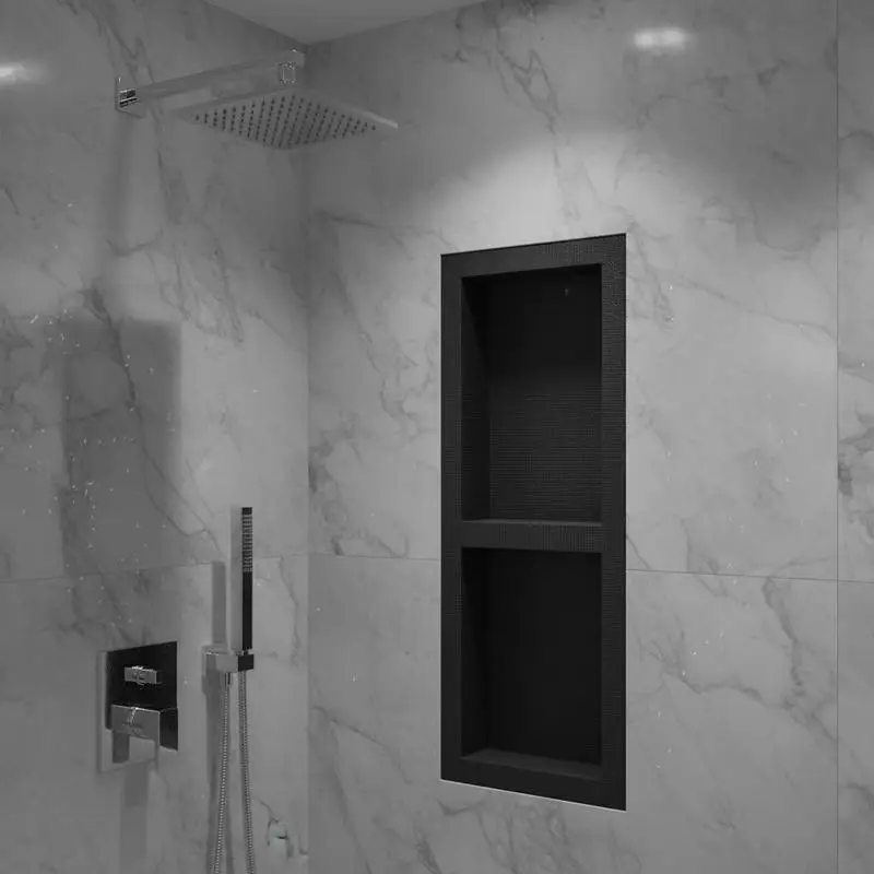 Wall niche 10x40.64x127cm Shower niche Tileable single layer Waterproof Niche installation Back wall material (XPS, wood, cement) Suitable for bathroom bedroom study
Wall niche 10x40.64x127cm Shower niche Tileable single layer Waterproof Niche installation Back wall material (XPS, wood, cement) Suitable for bathroom bedroom study