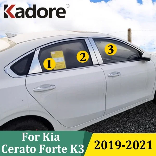 For Kia Forte Cerato K3 2019-2021 2022 2023 Stainless Steel Car Window Center Pillar Moldings Strips Cover Exterior Accessories
For Kia Forte Cerato K3 2019-2021 2022 2023 Stainless Steel Car Window Center Pillar Moldings Strips Cover Exterior Accessories
