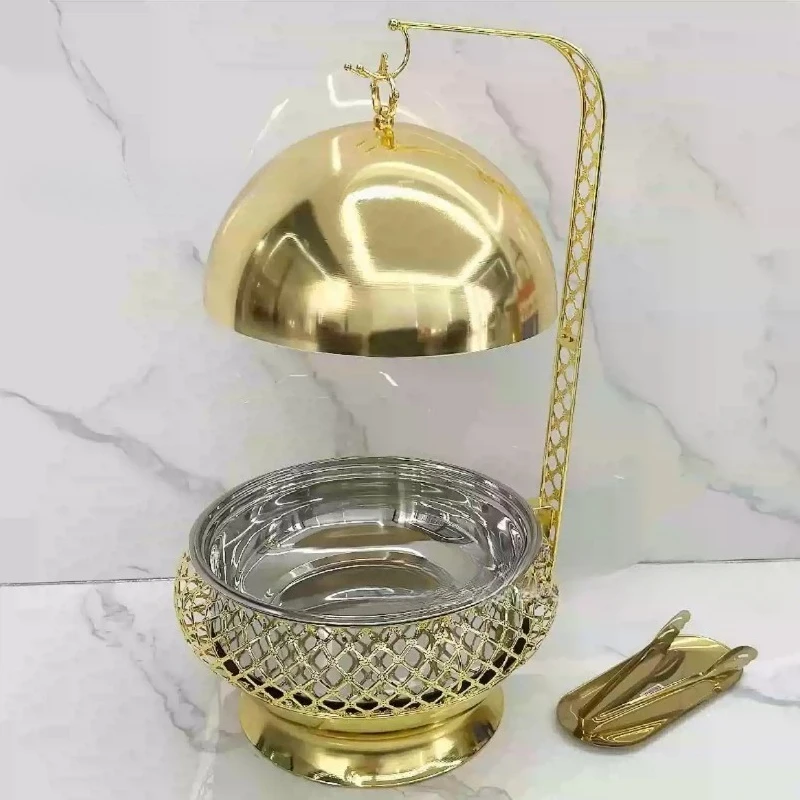 Light Luxury European Stainless Steel Hanging Buffet Stove Food Heating Container For Catering Banquet
Light Luxury European Stainless Steel Hanging Buffet Stove Food Heating Container For Catering Banquet