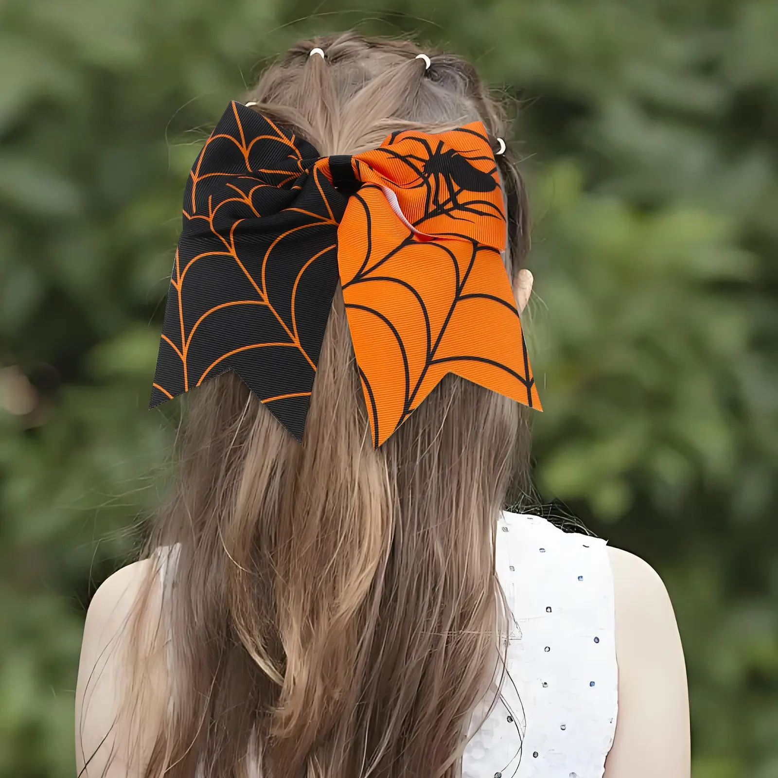 6Pcs Halloween Hair Ties Bow Design Elastic Ponytail Holders for All Hair Types Fashionable Daily Wear Gift for Daughter Wife
6Pcs Halloween Hair Ties Bow Design Elastic Ponytail Holders for All Hair Types Fashionable Daily Wear Gift for Daughter Wife