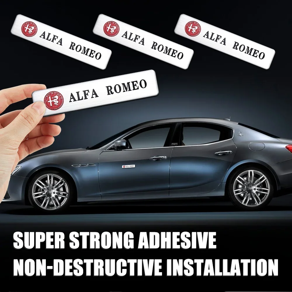 2PCS 3D Aluminum Alloy Logo Car Rear Trunk Fender Emblem Badge Stickers Decal For Alfa Romeo Giulietta Giulia GT Mito Brera
2PCS 3D Aluminum Alloy Logo Car Rear Trunk Fender Emblem Badge Stickers Decal For Alfa Romeo Giulietta Giulia GT Mito Brera