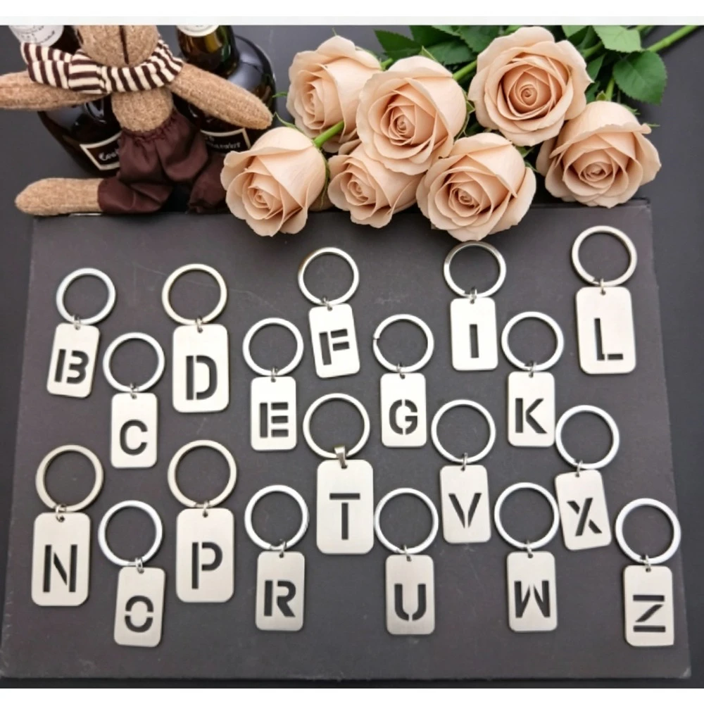 Letters Keychain New Style Accessory for Backpack Wholesalein Uppercase Metal Keyring Simple Fashion Couples Personalized
Letters Keychain New Style Accessory for Backpack Wholesalein Uppercase Metal Keyring Simple Fashion Couples Personalized