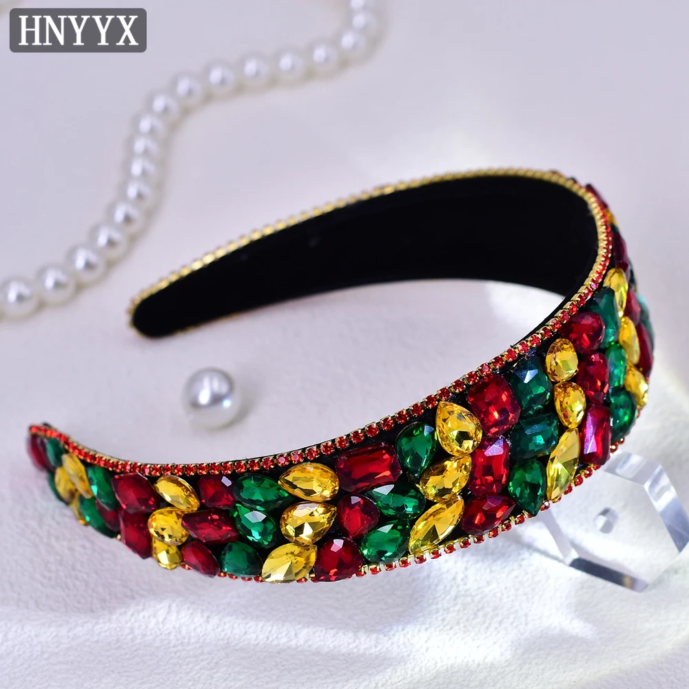HNYYX Vintage Luxury Rhinestone Wide Head Hoop Hair Accessories Women Party Parom Colorful Headpieces Festival Gift YXA81
HNYYX Vintage Luxury Rhinestone Wide Head Hoop Hair Accessories Women Party Parom Colorful Headpieces Festival Gift YXA81