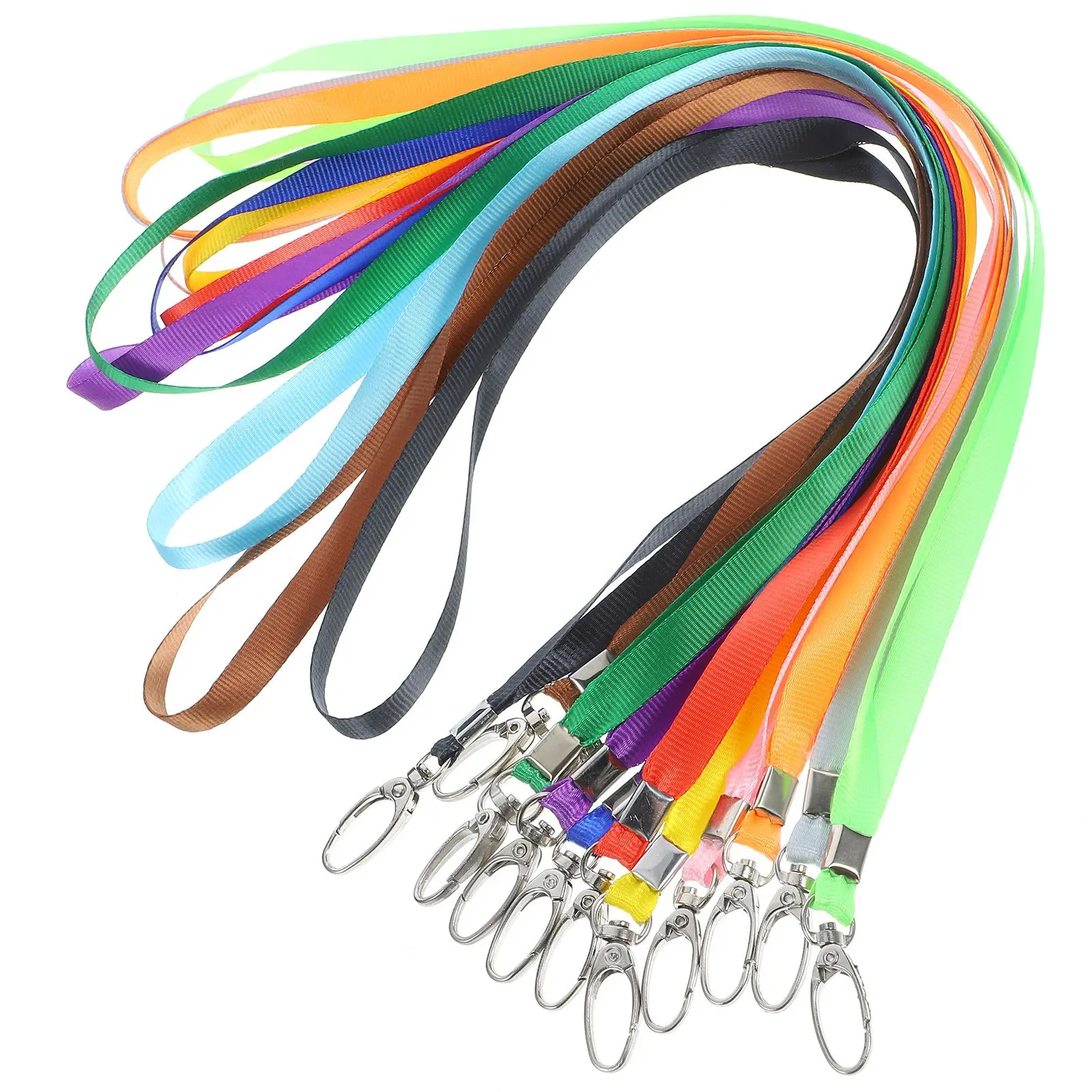 12 Pcs Metal Buckle Lanyards Badge Neck Strips Multi Color Chinlon Alloy ID Badges Employee Cards Safe Travel Outdoor
12 Pcs Metal Buckle Lanyards Badge Neck Strips Multi Color Chinlon Alloy ID Badges Employee Cards Safe Travel Outdoor