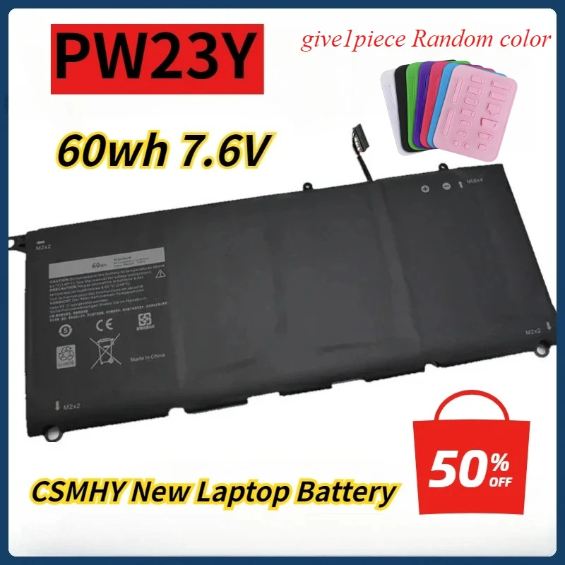 Новый сменный аккумулятор для ноутбука PW23Y для DELL XPS 13 9360 серии RNP72 TP1GT 7,6 В 60 Втч
Новый сменный аккумулятор для ноутбука PW23Y для DELL XPS 13 9360 серии RNP72 TP1GT 7,6 В 60 Втч