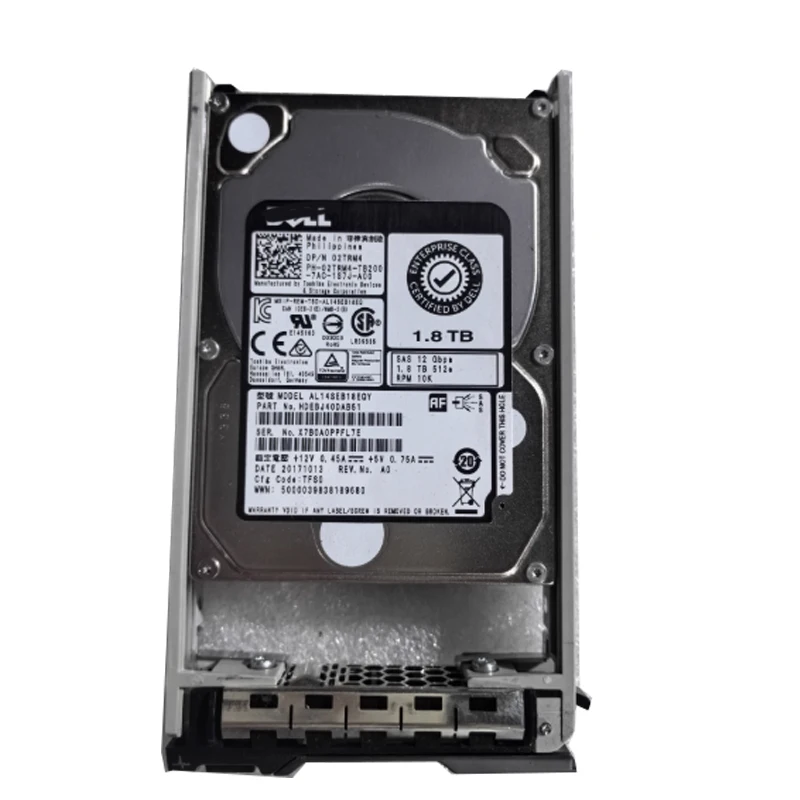 Recorder Monitoring Desktop Mechanical Hard Disk For DELL 02TRM4 1.8T 10K SAS 12G 2.5inch 2TRM4 AL14SEB18EQY
Recorder Monitoring Desktop Mechanical Hard Disk For DELL 02TRM4 1.8T 10K SAS 12G 2.5inch 2TRM4 AL14SEB18EQY